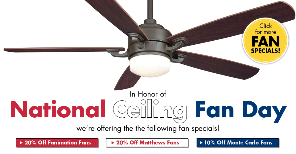 National Ceiling Fan Day Just Lights