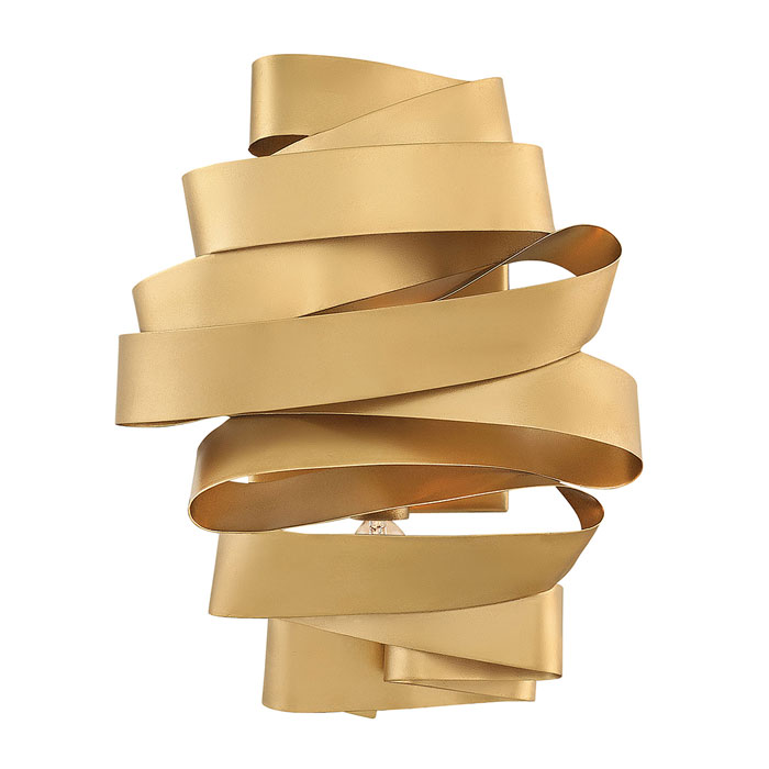 Delfina Collection LED Wall Sconce in Deluxe Gold Ribbon