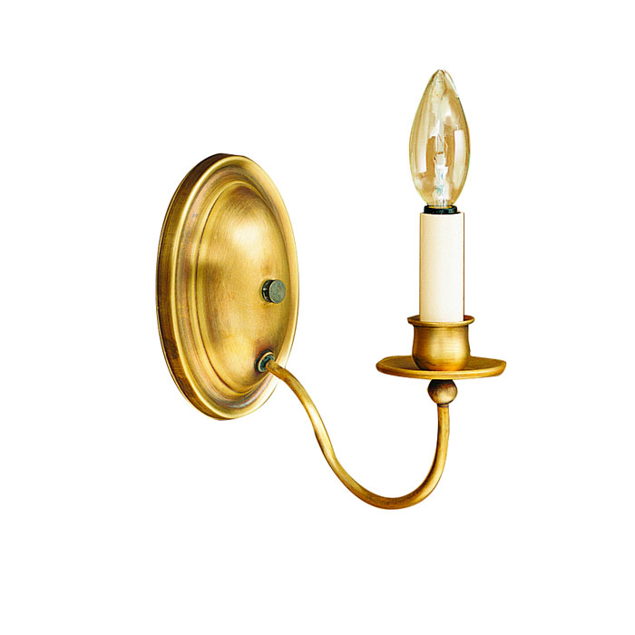 Sconce Collection 1-Light Wall Light in Antique Brass Northeast Lantern 119-AB-LT1