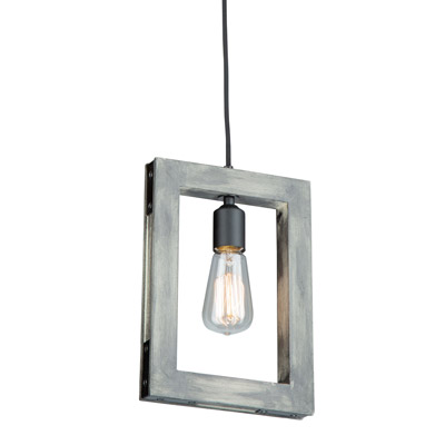 Gatehouse Collection 1-Light Pendant in Beach Wood and Black Artcraft AC11651BK