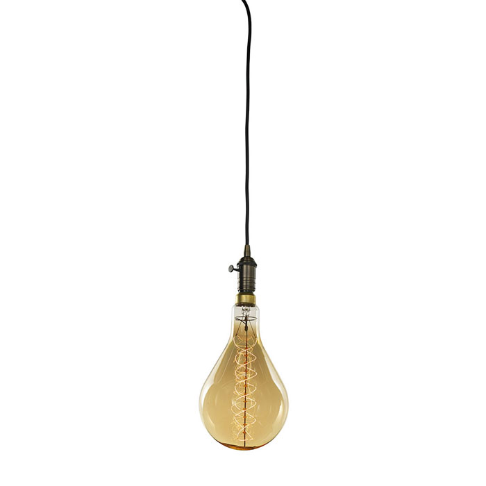 Pendants Collection 1-Light Pendant in Warm Gold Bulbrite 810107