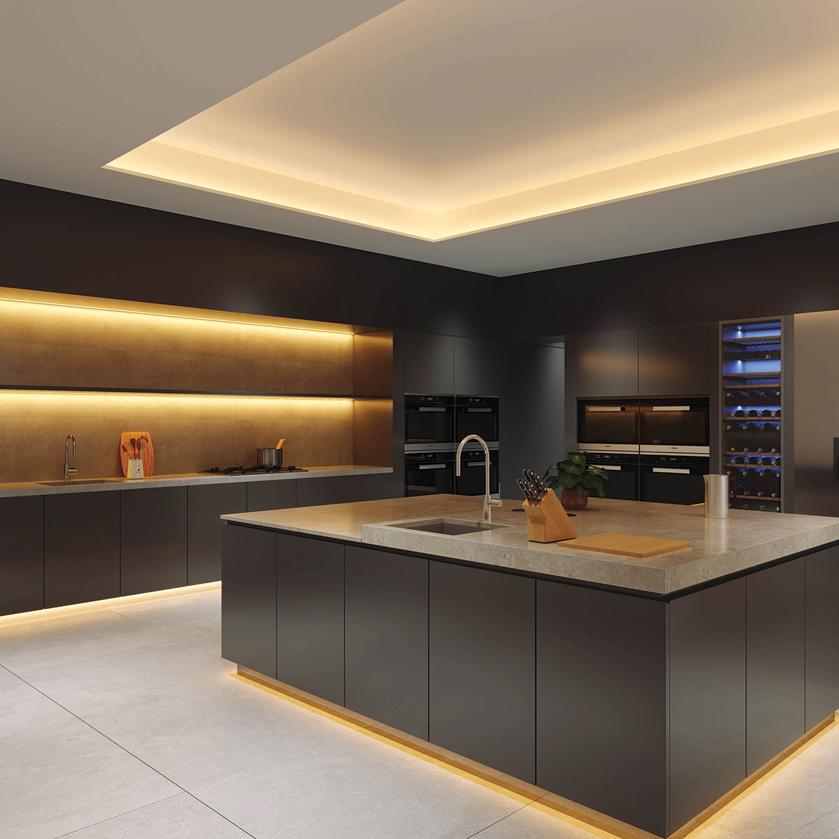 Benefits of LED and Strip Under Cabinet Lighting