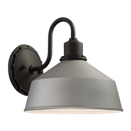 Mantiel Collection 1-Light Outdoor Wall Mount in Sand Silver Minka-Lavery 71242-295