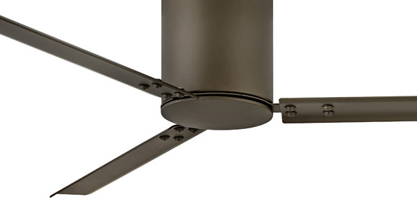 Indy Flush Collection 58” 3-Blade Ceiling Fan in Metallic Matte Bronze with Metallic Matte Bronze Blades Hinkley 901058FMM-NDD