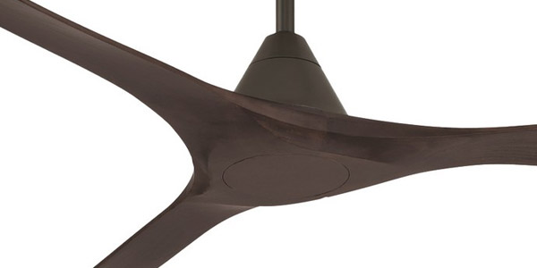 Carve Collection 60” 3-Blade Ceiling Fan in Bronze with Dark Walnut Blades Modern Forms FR-D2504-60-BZ-DW