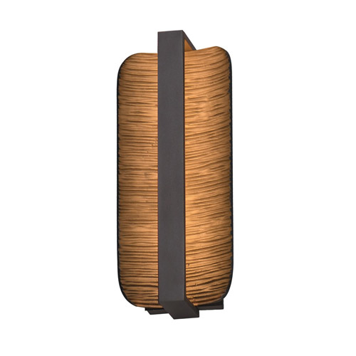 Terra Collection LED Outdoor Wall Mount Sconce in Architectural Bronze with Erosion-Patterned Shade ET2 E30362-ABZ