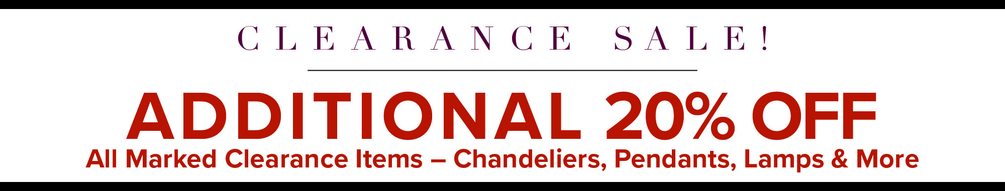 clearance-sale3-revise Lighting, decor and fan sale