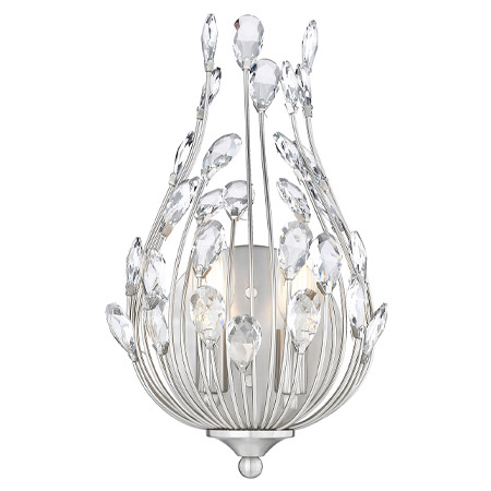 Gabriella Collection 2-Light Wall Sconce in Brushed Nickel with Sparkline Crystal Accents Z-Lite 1957-2S-BN